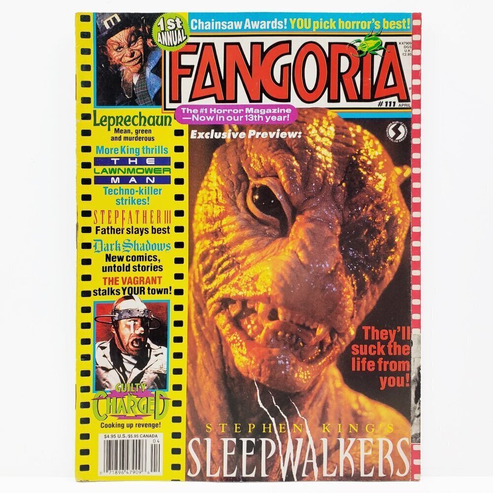 Fangoria Magazine Horror #111 Stephen King Sleepwalkers VTG April 1992 Unread